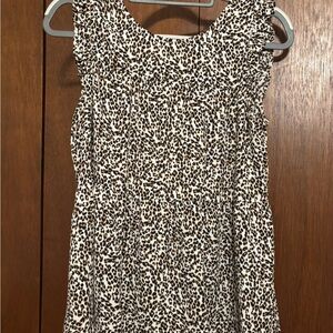 Leopard Print Sleeveless Top